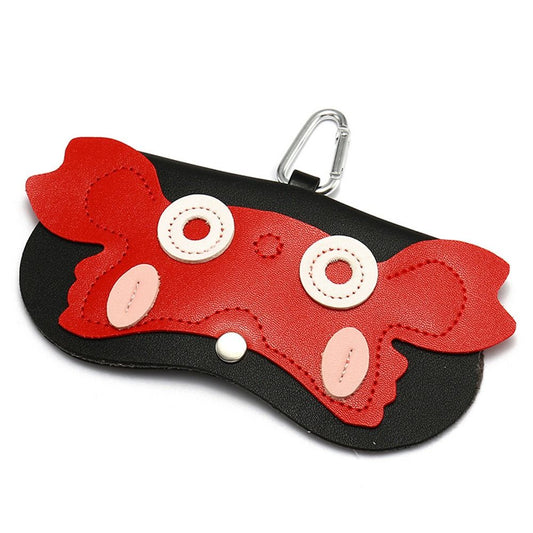 Cartoon PU Leather Sunglasses Case