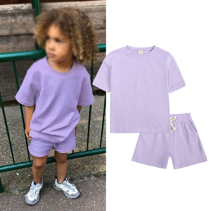 Summer Kids Co-ord Shorts and T-Shirt Set