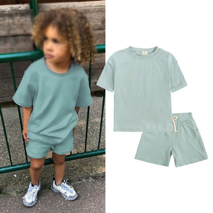 Summer Kids Co-ord Shorts and T-Shirt Set