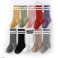 Kids Vibrant Double Stripe Colored Tube Socks