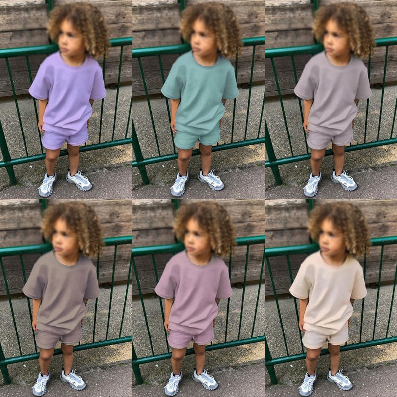 Summer Kids Co-ord Shorts and T-Shirt Set